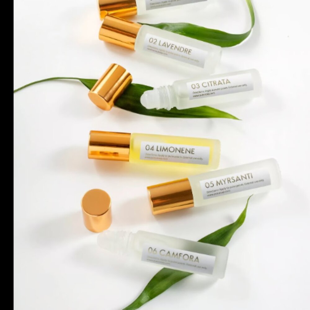 Lavender YUZU Soap Relaxing Aromatherapy Roll on Roller Ball NIB